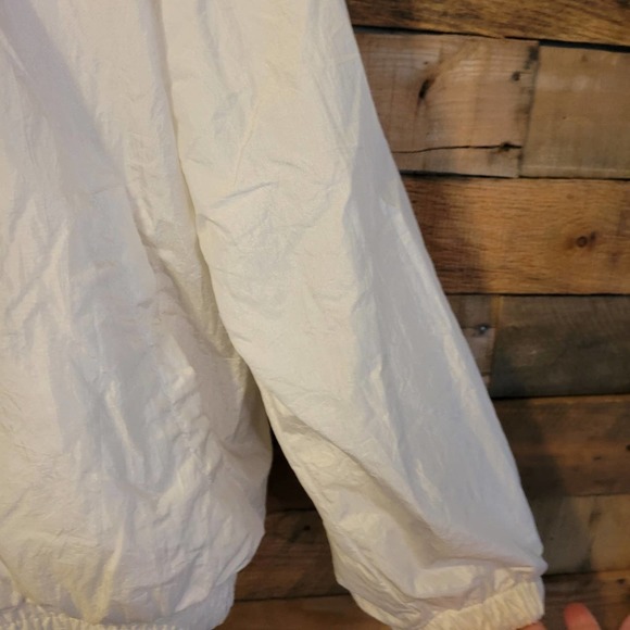Blair women's complete white oversized wind breaker jacket size medium - Picture 6 of 11